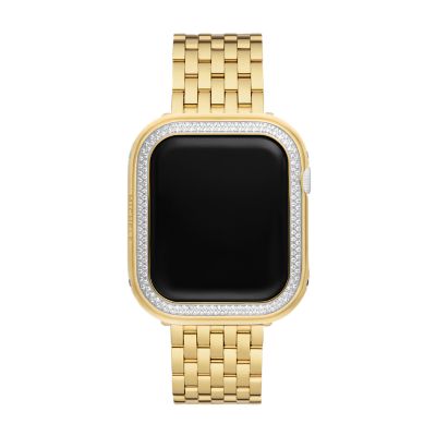 Gold plated apple watch case sale