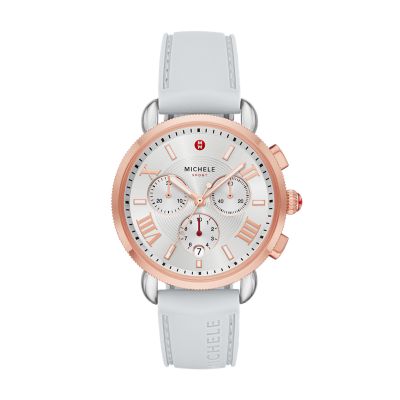 Sporty Sport Sail White Silicone Watch MWW01P000017 MICHELE