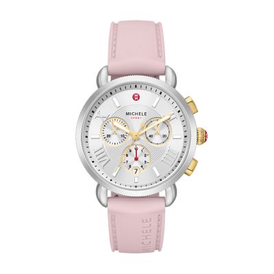 Sporty Sport Sail Two-Tone Peony Silicone Watch