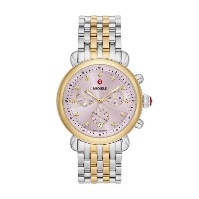 CSX Two Tone 18K Gold Plated Watch