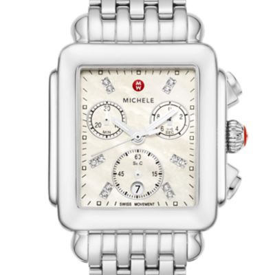 Deco Diamond Stainless Steel Watch
