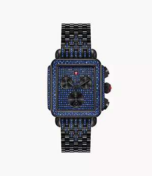 Limited Edition Deco Noir Pavé Sapphire Watch