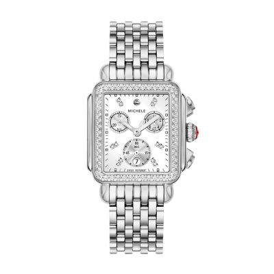 Deco Diamond High Shine Stainless Steel Watch MWW06A000804 MICHELE