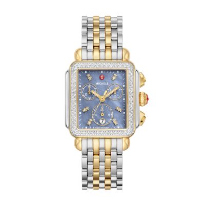 Michele rose gold diamond watch hotsell