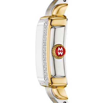 Deco Madison Mini Diamond Two-Tone 18K Gold-Plated Watch