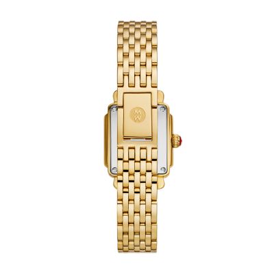 Deco Madison Mini Diamond 18K Gold-Plated Watch MWW06D000173