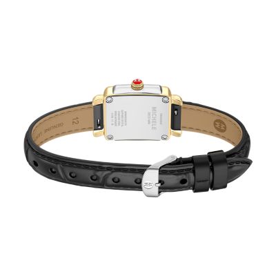 Deco Madison Mini Black Leather Watch MWW06D000179 - MICHELE®