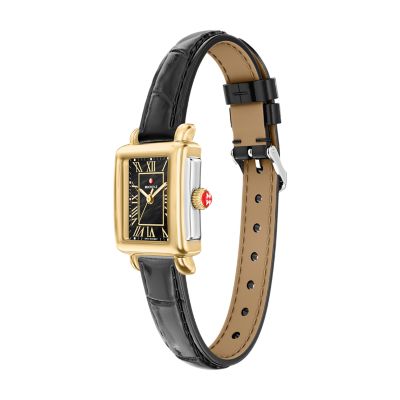 Deco Madison Mini Black Leather Watch MWW06D000179 - MICHELE®