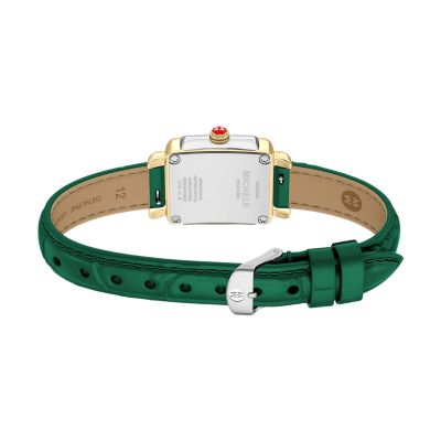 Deco Madison Mini Lush Green Leather Watch MWW06D000182 - MICHELE®