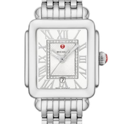 Deco Madison Mid Stainless Steel Diamond Dial Watch