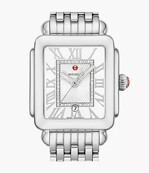 Deco Madison Mid Stainless Steel Diamond Dial Watch