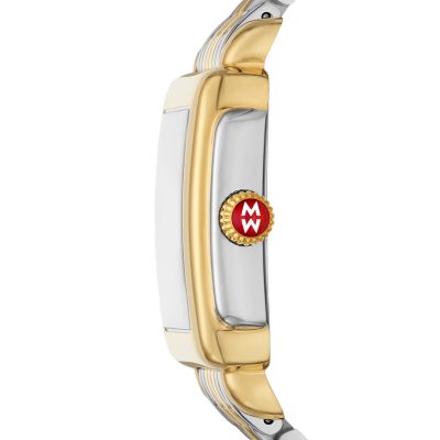 Deco Madison Mid Two-Tone 18K Gold-Plated Diamond Watch