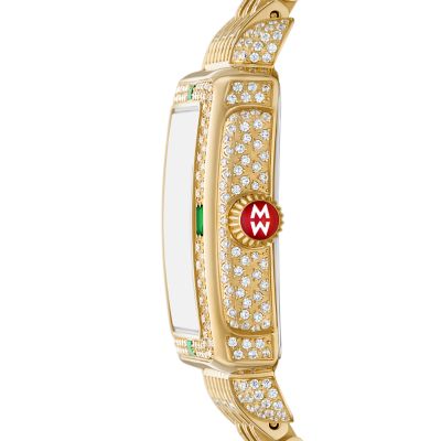 Special Edition Deco Mid Charmante Diamond Pavé 18K Gold-Plated