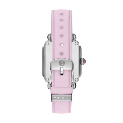 Deco Sport Mid Stainless Steel Pink Silicone Watch MWW06H000009