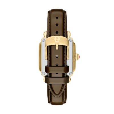 Deco Sport Mid Tort Brown Leather Watch MWW06H000011 - MICHELE®