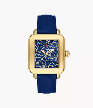 Deco Sport Gold-Tone Midnight #tide ocean material® Watch