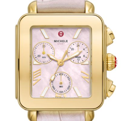 Michele Sidney 18 Chronograph Diamond Bracelet Watch, $2,171