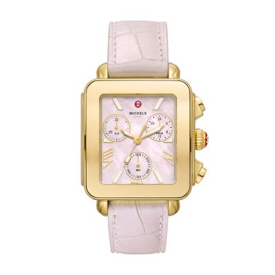 Michele deco watch discount band