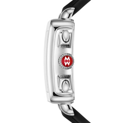 Deco Sport Chronograph Stainless Steel Black Silicone Watch