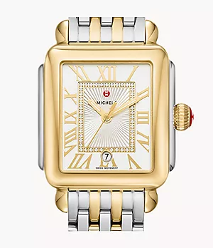 Deco Madison Two-Tone 18K Gold Diamond Dial Watch