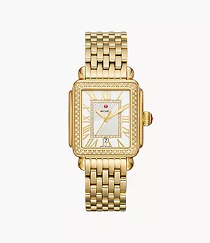 Deco Madison 18K Gold Diamond Watch