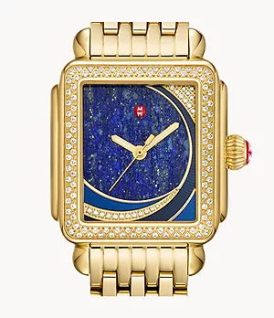 Limited Edition Deco Gold Diamond Stainless Steel Watch