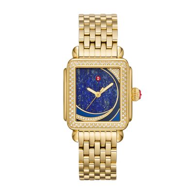 Limited Edition Deco Gold Diamond Stainless Steel Watch