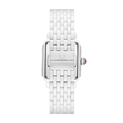 Michele white 2025 ceramic watch