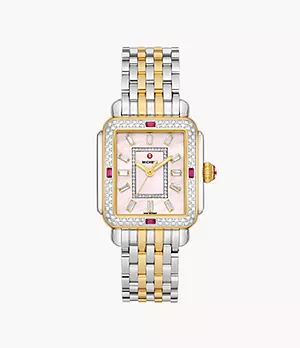 Limited Edition Deco Two-Tone 18K Gold-Plated Diamond Watch