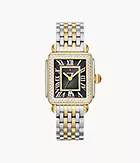 Deco Madison Two-Tone 18K Gold-Plated Diamond Watch