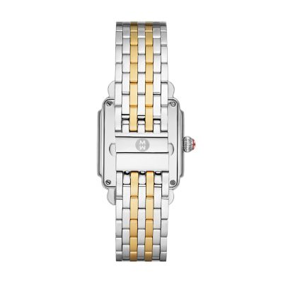 Deco Mid Two Tone Diamond Dial Watch MWW06V000042 MICHELE