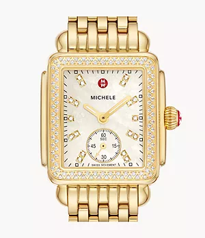 Deco Mid Gold Diamond Stainless Steel Watch