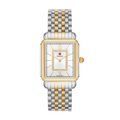 Michele best sale silver watch