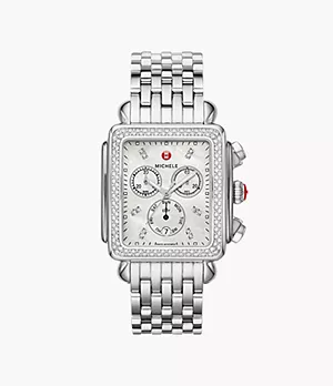 Deco XL Stainless-Steel Diamond Watch