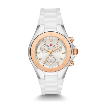 Michele white shop jelly watch