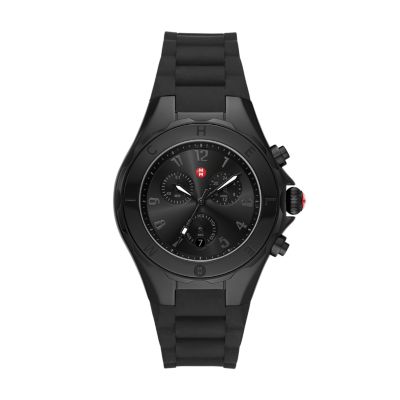 Jellybean Black Silicone Watch