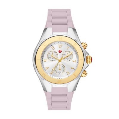 Jellybean Two Tone Lilac Silicone Watch