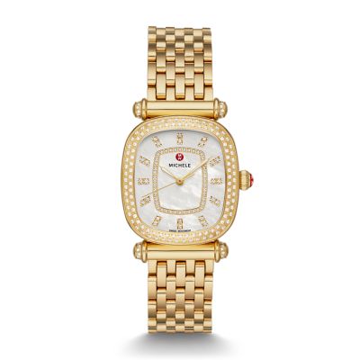 michele watch gold and silver