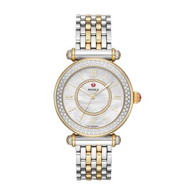 Caber Mid Two-Tone 18K Gold Diamond Watch
