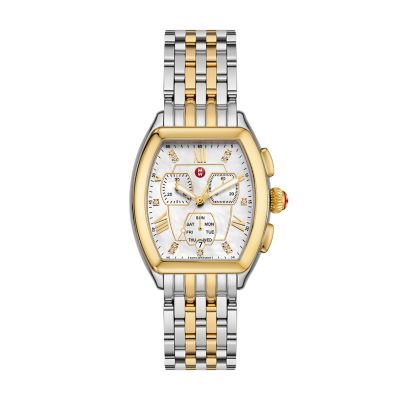 Relevé Two-Tone 18K Gold-Plated Diamond Dial Watch