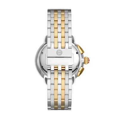 Serein Two Tone 18K Gold Plated Diamond Watch MWW21A000069 MICHELE