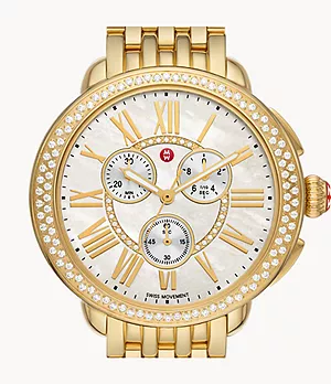 Serein 18K Gold-Plated Diamond Watch