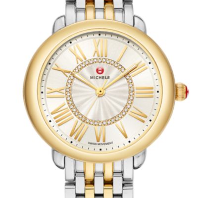 Serein Mid Two-Tone 18K Gold Diamond Dial Watch