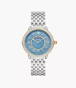 Serein Mid Two-Tone Diamond Stainless Steel Watch
