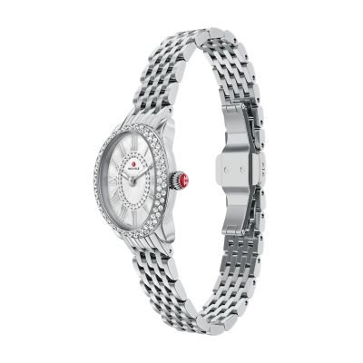 Serein Oval Diamond Stainless Steel Watch MWW21H000001 - MICHELE®