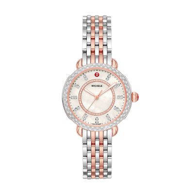 Michele Sidney 18 Chronograph Diamond Bracelet Watch, $2,171, Nordstrom