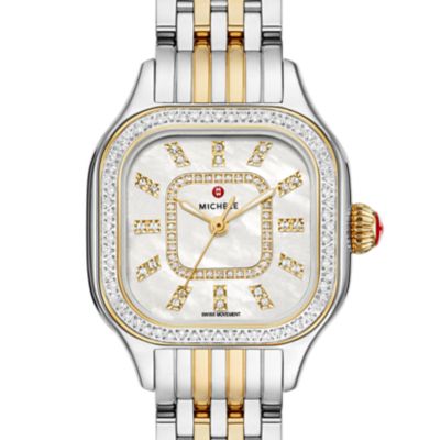 Meggie Two-Tone 18K Gold-Plated Diamond Watch