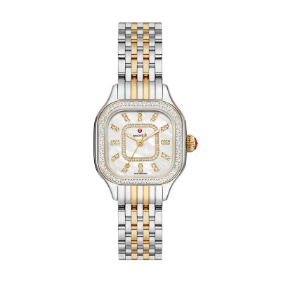 Meggie Two Tone Diamond Stainless Steel Watch MWW33B000002 MICHELE