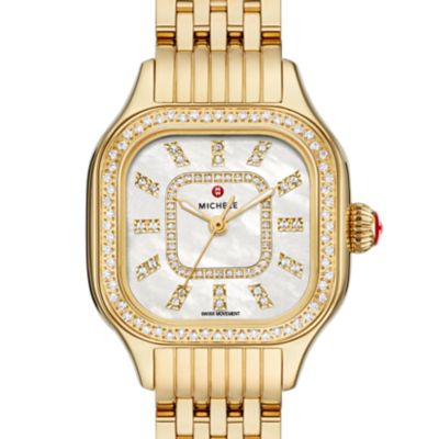 Meggie 18K Gold-Plated Diamond Watch