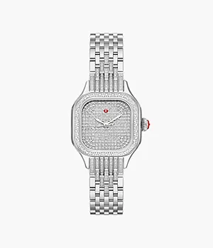 Limited Edition Meggie Three-Hand Diamond Stainless Steel Watch
